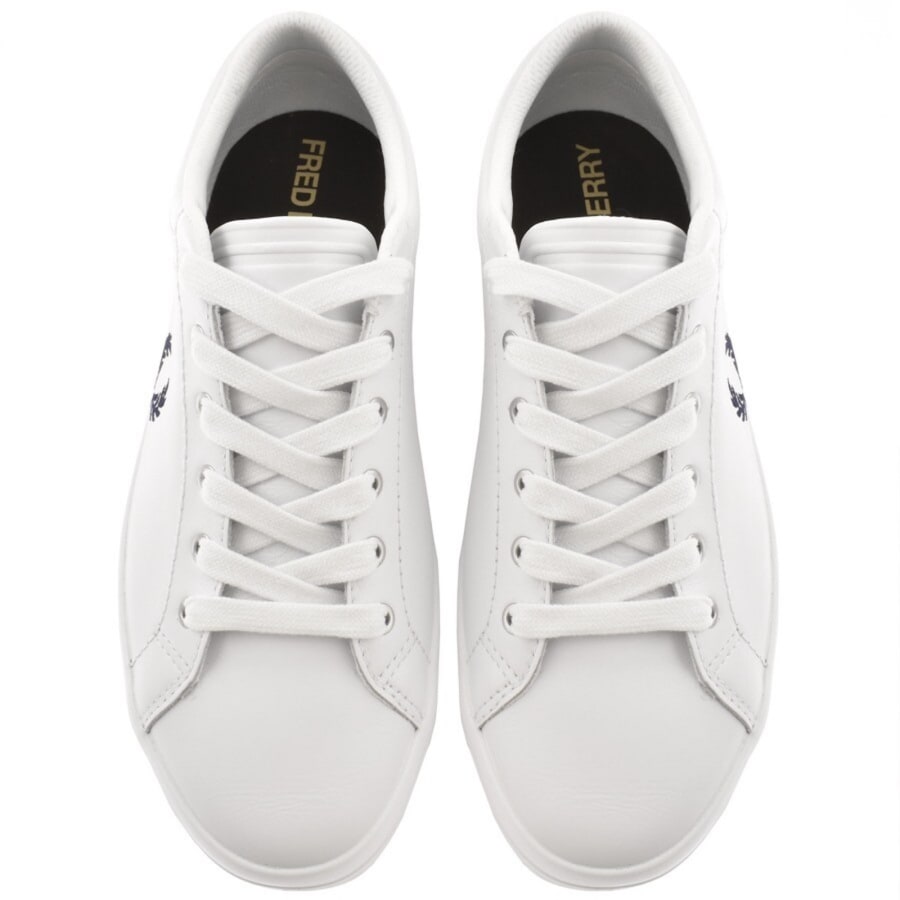 Fred Perry Baseline Leather Trainers White